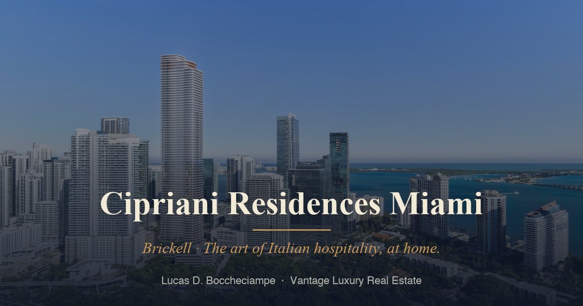 Cipriani Residences Miami